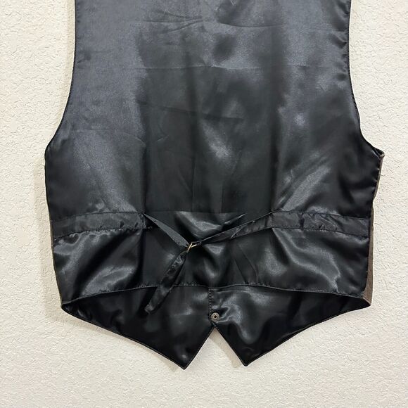 SCULLY Mens Genuine Leather Western Cowboy Vest in Espresso Snap Front - Picture 6 of 11